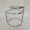 Chrome and Glass Swivel Top Side Table, 1970s 1