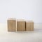 Italian Nesting Table in Travertine, Set of 3 2