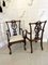 Antique Victorian Carved Mahogany Desk Chairs, Set of 2 3