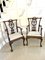 Antique Victorian Carved Mahogany Desk Chairs, Set of 2 4