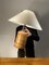 Lámpara de mesa francesa brutalista de cerámica, años 70, Imagen 4