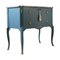 Gustavian Style Nightstand with Green Finish 2