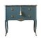 Gustavian Style Nightstand with Green Finish, Image 1