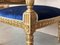 Louis XVI Style Giltwood Armchairs with Blue Klein Velvet, Set of 2, Image 12