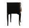 Gustavian Style Nightstands in Black with Brass Details, Set of 2 9