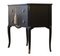 Gustavian Style Nightstands in Black with Brass Details, Set of 2 4