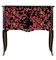 Gustavian Style Nightstand with Coral Design and Painted Marble Top, Image 2