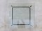 Italienischer quadratischer Tisch aus emailliertem Metall, Messing und Kristallglas von Fontana Arte, 1950er 10