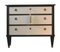 Vintage Gustavian Chest in White and Black Style 4