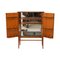 Mueble bar de latón y madera, años 50, Imagen 6