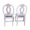 Chaises Sculptées Rose Gustavienne avec Détails Sculptés en Or, Set de 2 4