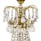 Antique Empire Six Arm Chandelier with Different Cut Crystals, 1900s 2