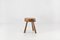 Solid Wooden Rustic Stool, 1920s 1