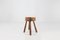 Solid Wooden Rustic Stool, 1920s 2