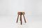 Solid Wooden Rustic Stool, 1920s, Image 2