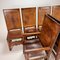 Antique Castle Dining Chairs in Oak and Leather, 1900s, Set of 6 12