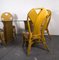 Juego de mesa de comedor y sillas Mid-Century de ratán, años 80. Juego de 5, Imagen 15