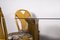 Juego de mesa de comedor y sillas Mid-Century de ratán, años 80. Juego de 5, Imagen 7