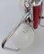 Funky Ceiling Lamp with Red Lacquered Metal Stem 15