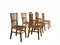 Bamboo and Rattan Dining Chairs from Dal Vera, Italy, 1960s, Set of 7 3