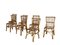 Bamboo and Rattan Dining Chairs from Dal Vera, Italy, 1960s, Set of 7 2