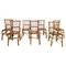 Bamboo and Rattan Dining Chairs from Dal Vera, Italy, 1960s, Set of 7, Image 1