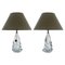 Mid-Century Crystal Table Lamps from Cristal de France, Set of 2 1