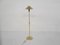 Scandinavian Modern Brass Adjustable Floor Lamp, 1970s 1