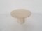 Round Travertine Side Table, 1970s 4