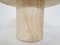 Round Travertine Side Table, 1970s 10