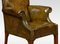 Mahogany Framed & Leather Armchair, Image 3