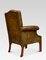 Mahogany Framed & Leather Armchair 5