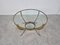 Vintage Round Brass Coffee Table, 1970s 3