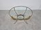 Vintage Round Brass Coffee Table, 1970s, Image 3