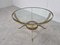 Vintage Round Brass Coffee Table, 1970s, Image 8