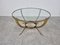 Vintage Round Brass Coffee Table, 1970s 4