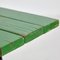 Mesa de jardín rectangular de metal verde, Imagen 5