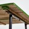 Rechteckiger Gartentisch aus Grünem Metall 7