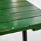 Mesa de jardín rectangular de metal verde, Imagen 10