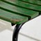 Green Metal & Wood Garden Armchair 5