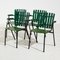 Green Metal & Wood Garden Armchair 2