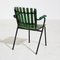 Green Metal & Wood Garden Armchair 3