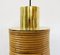 Modern Italian Brass and Bamboo Pendants 3