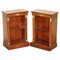 Antique Egyptian Revival Dwarf Open Bookcases with Brass Fittings, Set of 2 1
