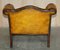 Mobilier de Salon Chesterfield Antique en Cuir Marron, Set de 4 9