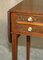 Antique Regency Sheraton Hand Painted Cherub Extending Side Table, 1815 5