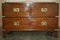 Small Military Campaign Chest of Drawers With Hidden Radio Tape / Record Player, 1970s 3