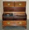 Small Military Campaign Chest of Drawers With Hidden Radio Tape / Record Player, 1970s 16