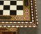 Antiker anglo-indischer Schachbrett Spieltisch, 1920er 4