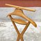 Mid-Century Italian Beech and Brass Valet Stand by Ico Parisi for Reguittis, 1950s, Image 4